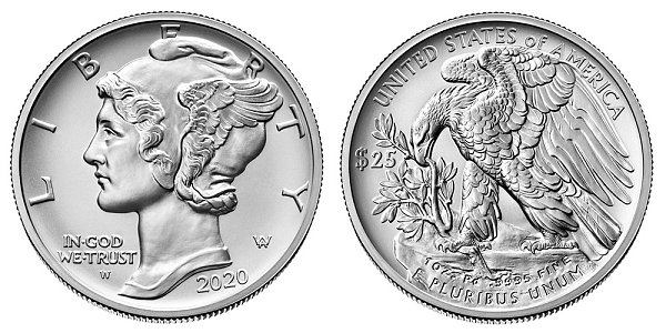 2020 W Burnished Uncirculated American Palladium Eagle 