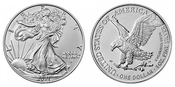 2021 Bullion American Silver Eagle - Type 3