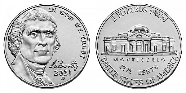 2021 D Jefferson Nickel 