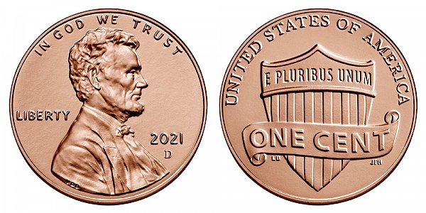 2021 D Lincoln Shield Cent Penny 