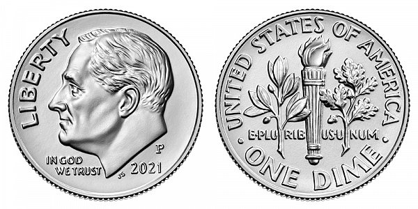 2021 P Roosevelt Dime 