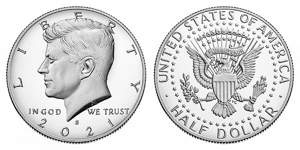 2021 S Proof Kennedy Half Dollar 