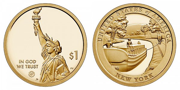 2021 S Proof New York American Innovation Dollar