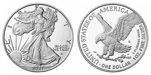 2021 S Proof American Silver Eagle - Type 2 