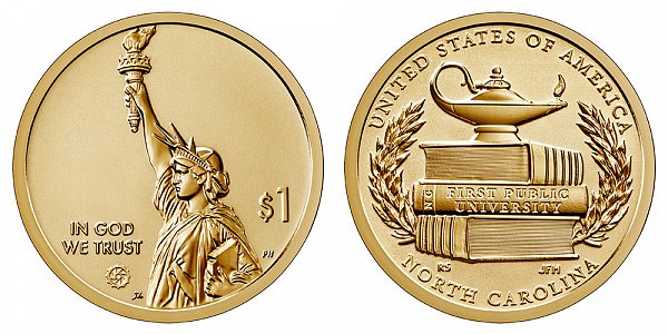 2021 S Reverse Proof North Carolina American Innovation Dollar 