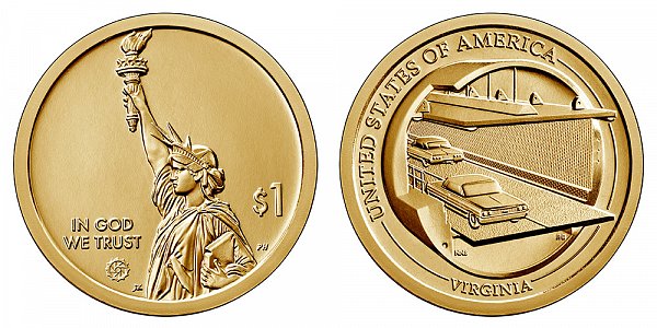 2021 P Virginia American Innovation Dollar 