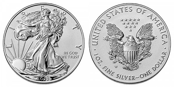 2021 W Reverse Proof American Silver Eagle 