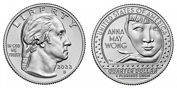 2022 D Anna May Wong American Women Quarter 