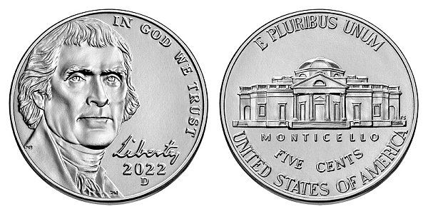 2022 D Jefferson Nickel 