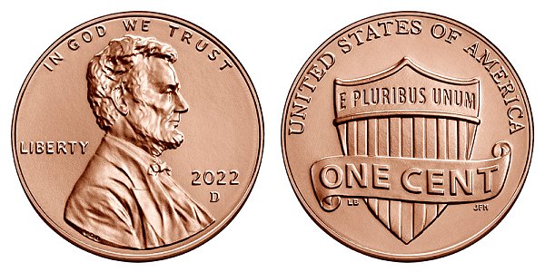 2022 D Lincoln Shield Cent Penny