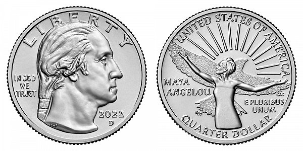 2022 D Maya Angelou American Women Quarter