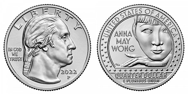 2022 P Anna May Wong American Women Quarter