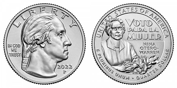 2022 P Nina Otero-Warren American Women Quarter