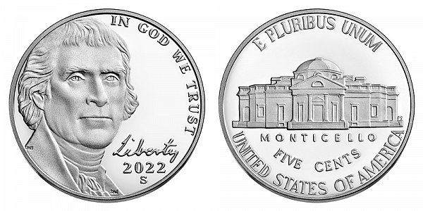 2022 S Proof Jefferson Nickel