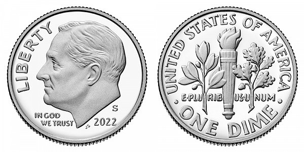 2022 S Silver Proof Roosevelt Dime 