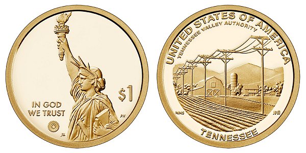 2022 S Proof Tennessee American Innovation Dollar 
