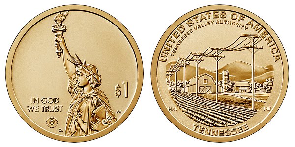 2022 S Reverse Proof Tennessee American Innovation Dollar