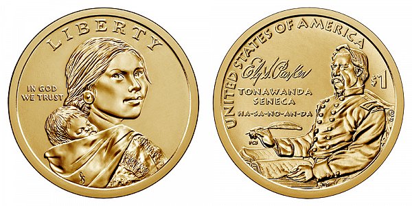 2022 P Sacagawea Native American Dollar - Ely S. Parker 