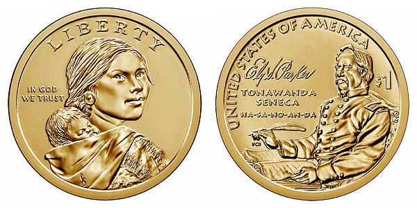 2022 P Sacagawea Native American Dollar - Ely S. Parker