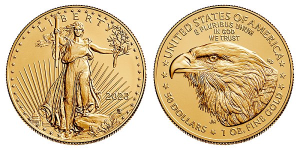 2023 Bullion One Ounce American Gold Eagle - 1 oz Gold $50 