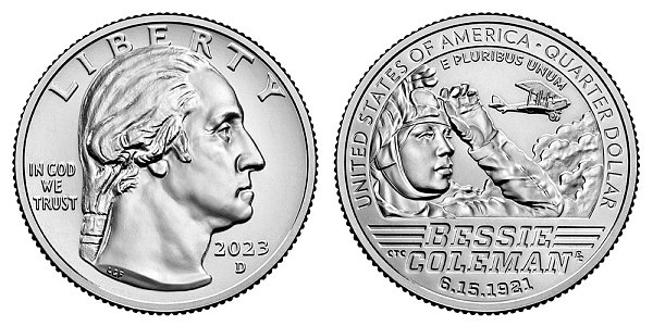 2023 D Bessie Coleman American Women Quarter 