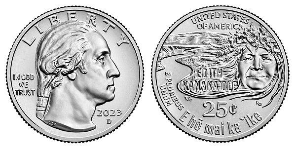 2023 D Edith Kanaka'ole American Women Quarter 