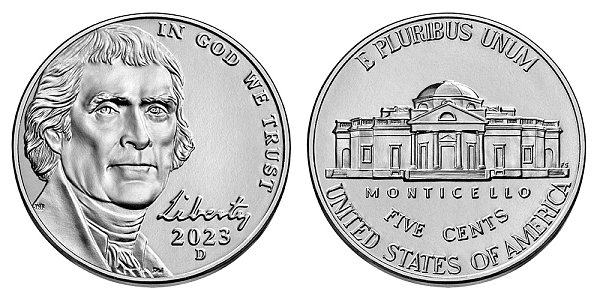 2023 D Jefferson Nickel