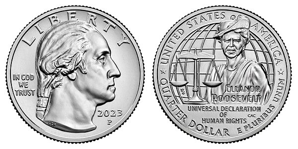 2023 P Eleanor Roosevelt American Women Quarter 