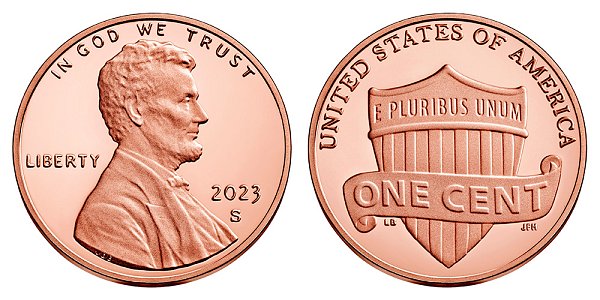 2023 S Proof Lincoln Shield Cent Penny 