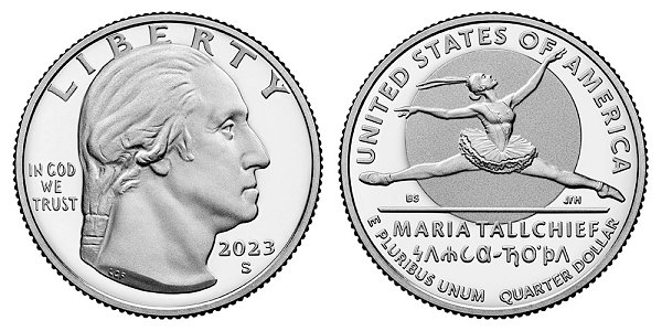2023 S Silver Proof Maria Tallchief American Women Quarter 