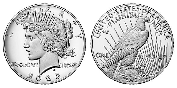 2023 S Proof Peace Silver Dollar 