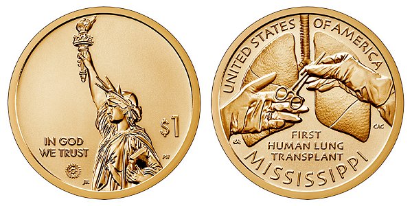 2023 S Reverse Proof Mississippi American Innovation Dollar 