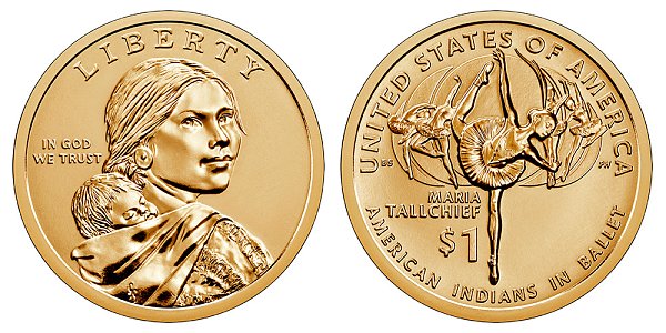 2023 D Sacagawea Native American Dollar - Maria Tallchief 