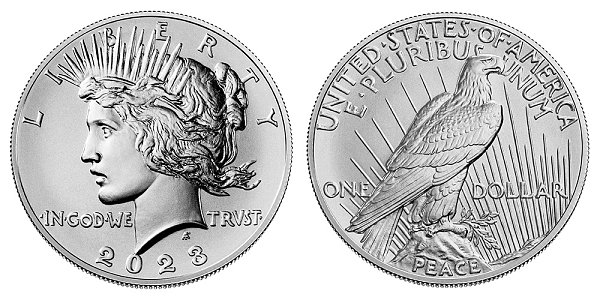 2023 Uncirculated Peace Silver Dollar 