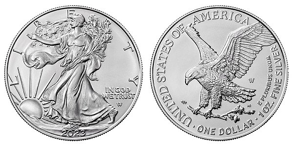 2023 W Burnished Uncirculated American Silver Eagle 