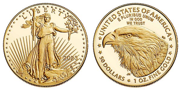 2023 W Proof One Ounce American Gold Eagle - 1 oz Gold $50 