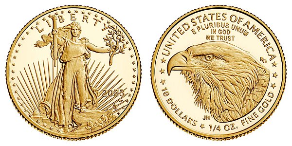 2023 W Proof Quarter Ounce American Gold Eagle - 1/4 oz Gold $10 