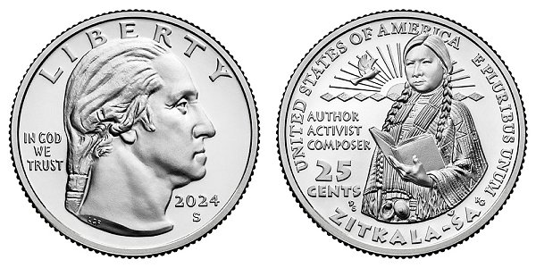2024 S Uncirculated Zitkala-Sa American Women Quarter
