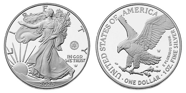 2025 W Proof - 250th Anniversary United States Army - American Silver Eagle