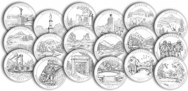 America The Beautiful Quarters National Park Quarters US Coin