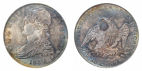 1837 Capped Bust Half Dollar 