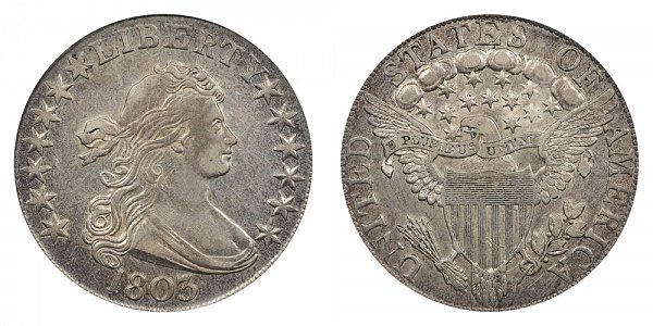 1803 Draped Bust Half Dollar - Large 3