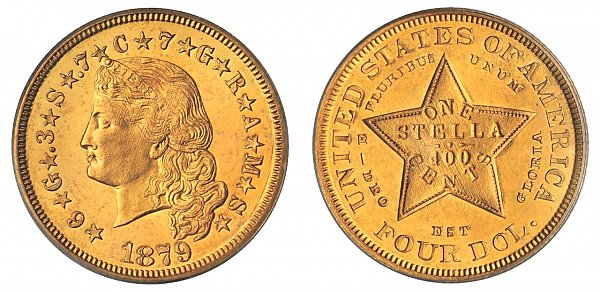 $4 Gold Stella Coin