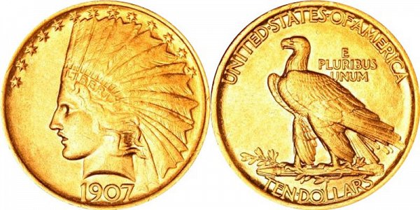 $10 Gold Indian Head Eagle