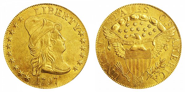 1796 Large Eagle - Turban Head $10 Gold Eagle - Ten Dollars 