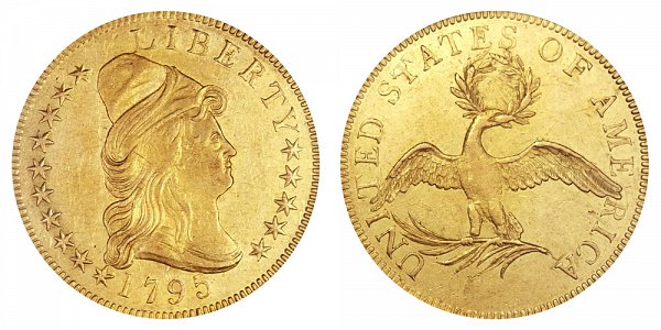 1795 9 Leaves -Turban Head $10 Gold Eagle - Ten Dollars 