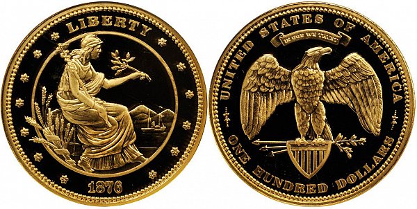 Morgan's $100 Dollar Gold Union Coin