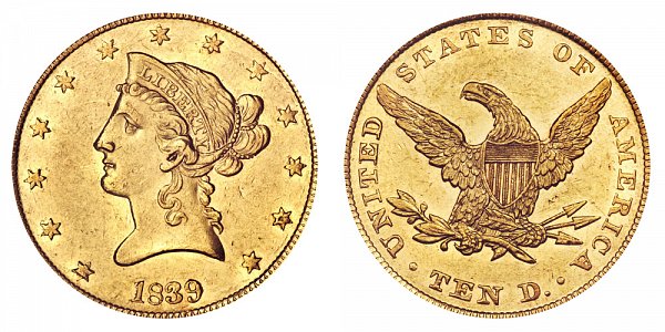 Gobrecht $10 Gold Coronet Liberty Head Eagle