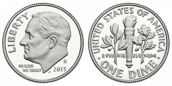 2013 S Proof Roosevelt Dime 