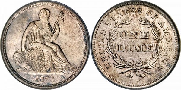 Gobrecht Silver Seated Liberty Dime